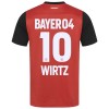 Officiële Voetbalshirt + Korte Broek Bayer 04 Leverkusen Florian Wirtz 10 Thuis 2024-25 - Kids